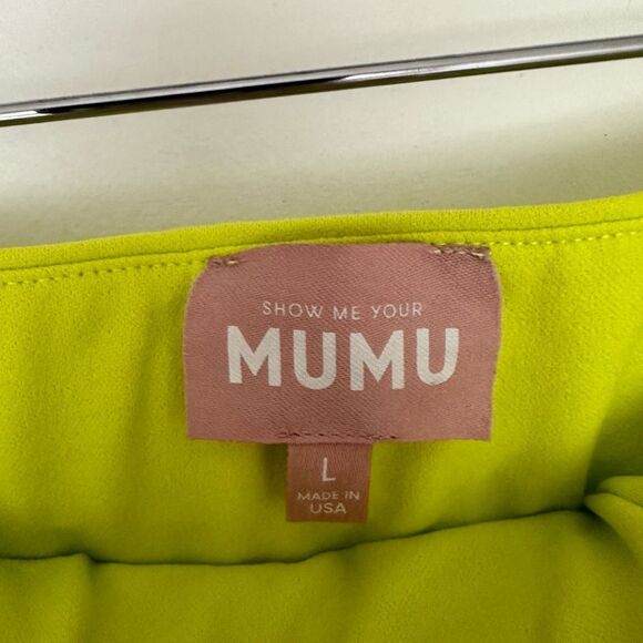 Show me Your Mumu Women’s Large Citrine Green 2 Piece Set New - Picture 7 of 10